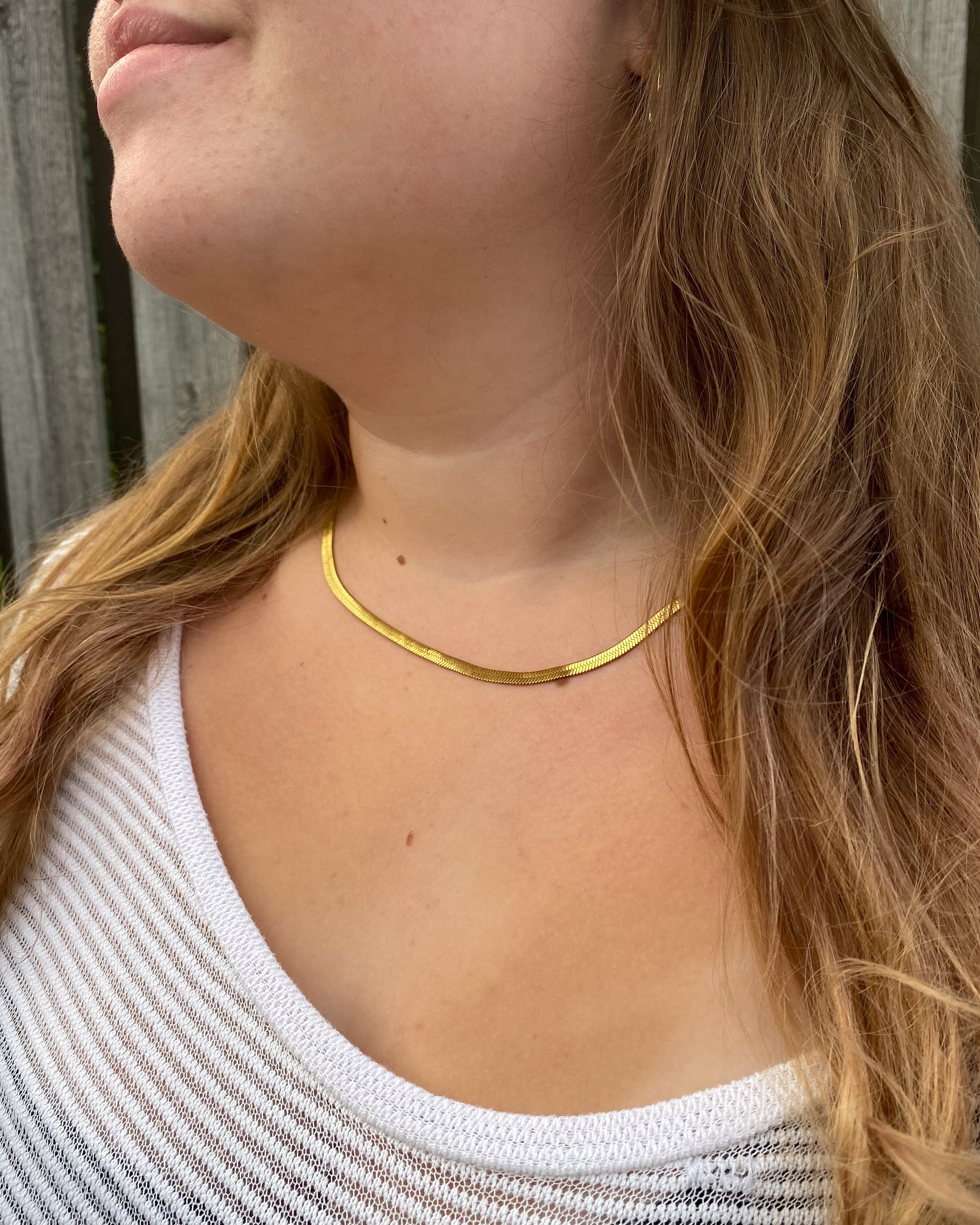 Snake Edge Necklace 4mm