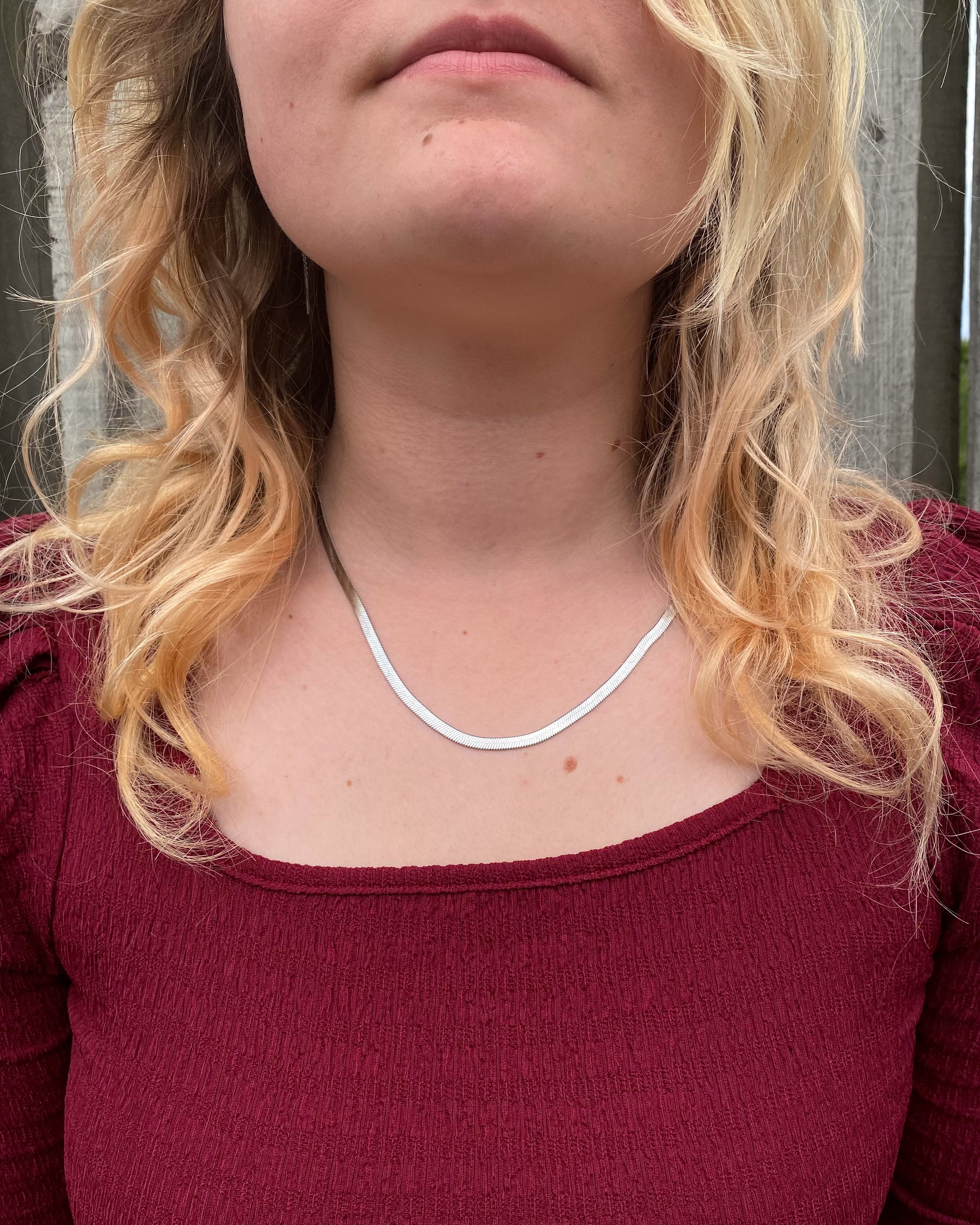 Snake Edge Necklace 4mm