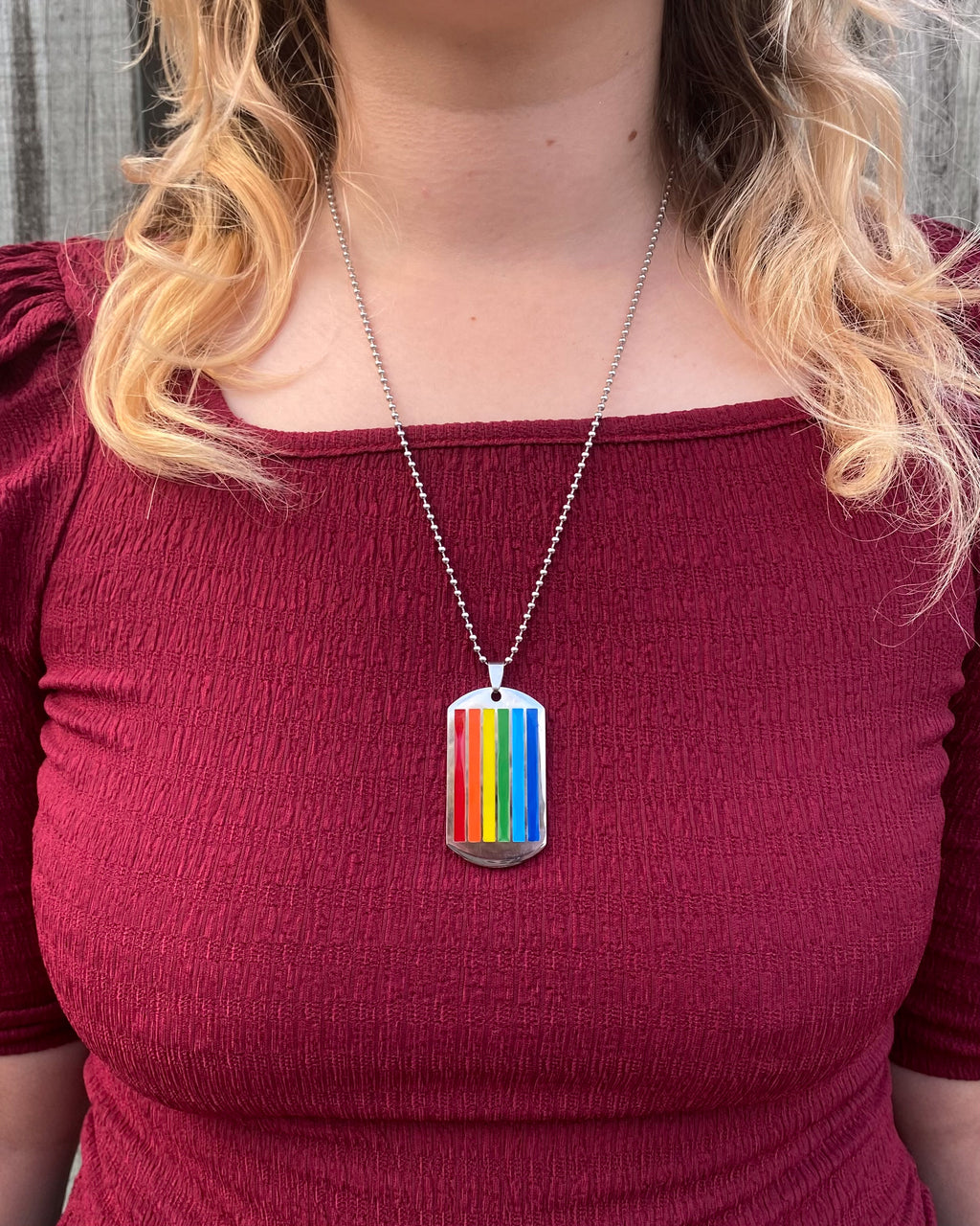 Pride Tag Necklace